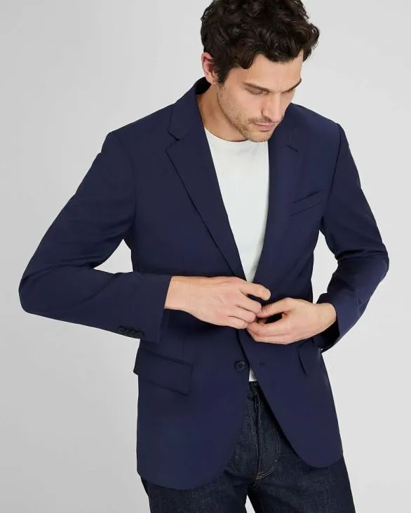 Club Monaco Blazers and Suiting CM Travel Suit Blazer Navy 8211 Men