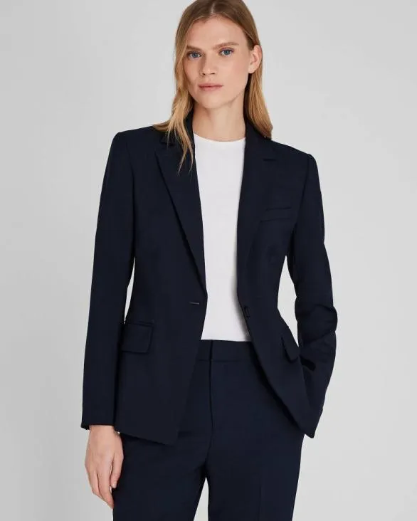 Club Monaco Blazers and Suiting Cutaway Borrem Blazer Navy 8211 Women