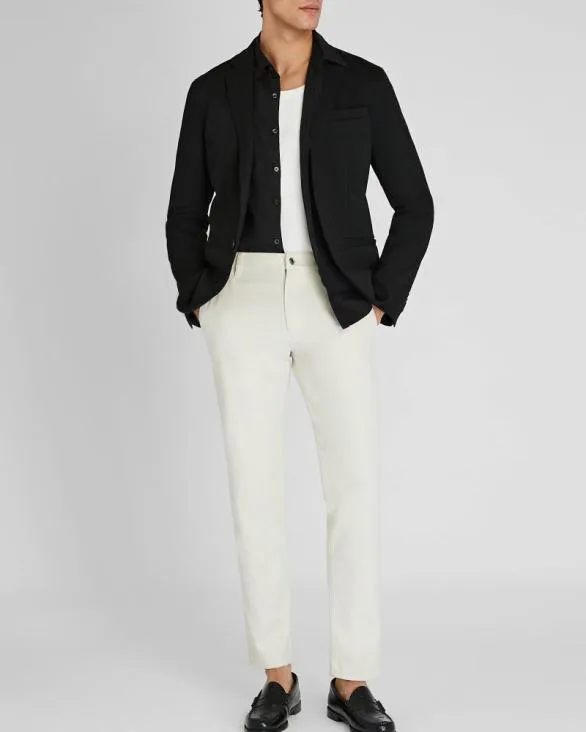 Club Monaco Blazers and Suiting Deconstructed Pique Knit Blazer Black 8211 Men