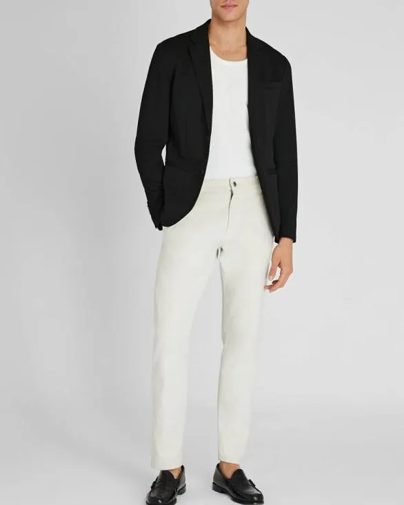 Club Monaco Blazers and Suiting Deconstructed Pique Knit Blazer Black 8211 Men
