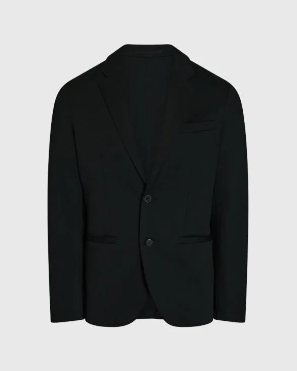 Club Monaco Blazers and Suiting Deconstructed Pique Knit Blazer Black 8211 Men