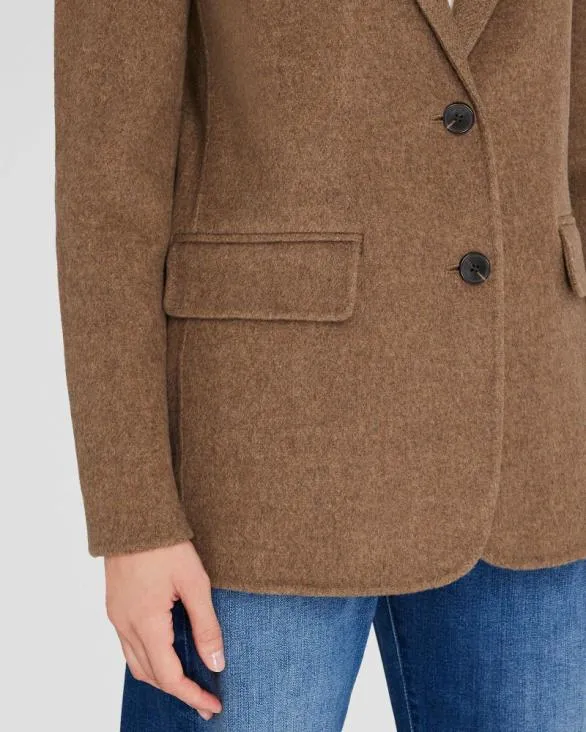 Club Monaco Blazers and Suiting DoubleFaced Blazer Coat Taupe 8211 Women