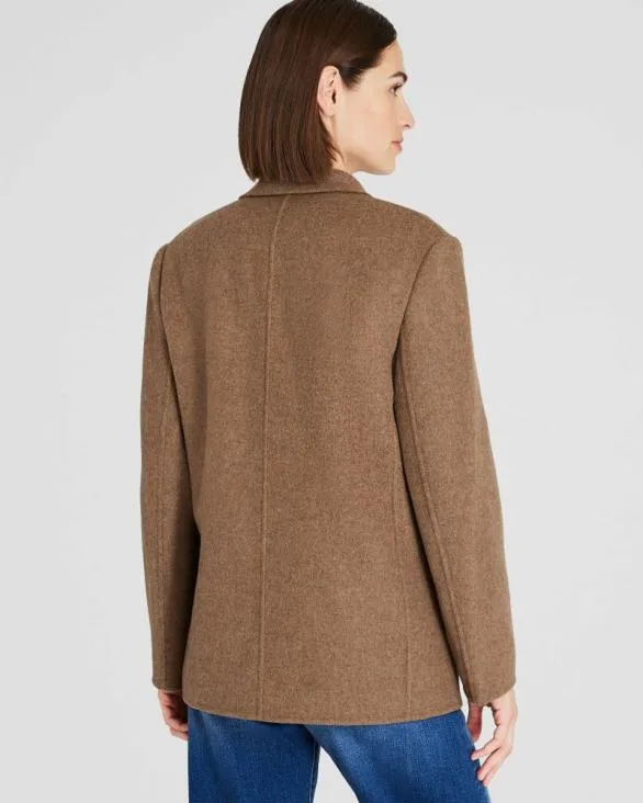 Club Monaco Blazers and Suiting DoubleFaced Blazer Coat Taupe 8211 Women
