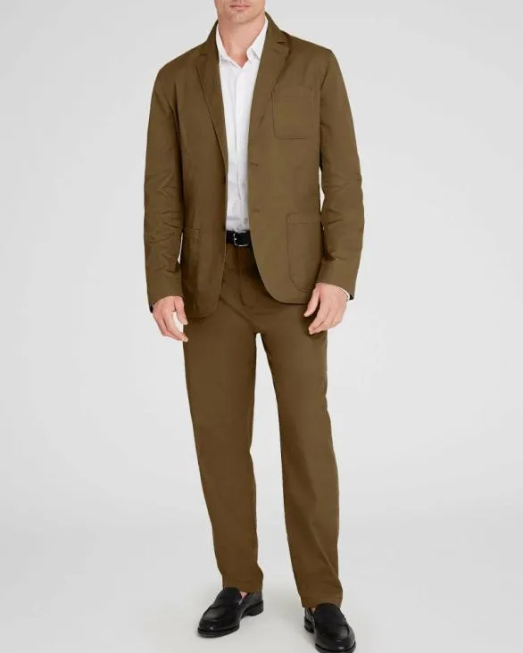 Club Monaco Blazers and Suiting Soft Twill Pant Olive Drab 8211 Men