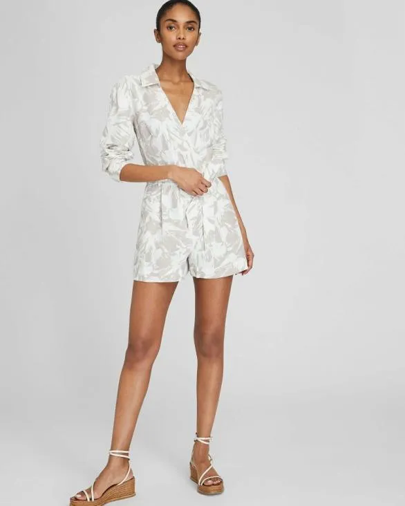 Club Monaco Dresses and Jumpsuits Long Sleeve Collared Romper Oatmeal Base 8211 Women Club Monaco Dresses and Jumpsuits Long Sleeve Collared Romper Oatmeal Base 8211 Women