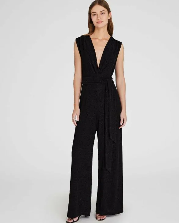 Club Monaco Dresses and Jumpsuits Metallic Knit Jumpsuit Black 8211 Women