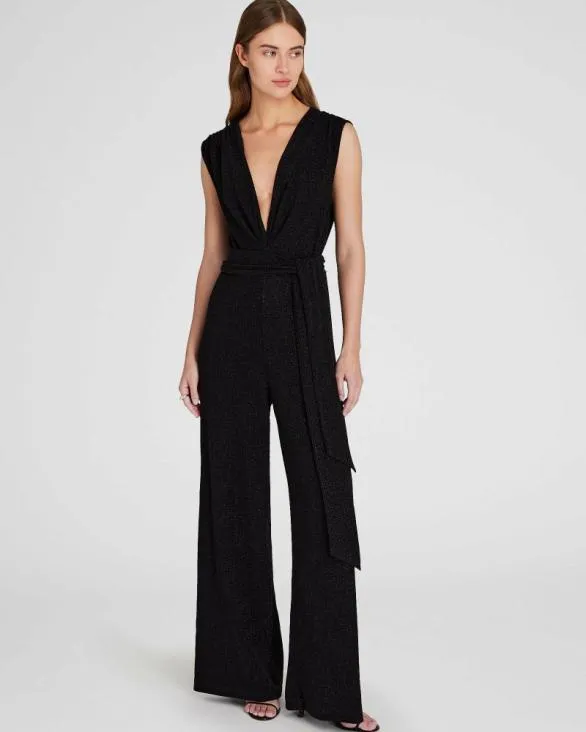 Club Monaco Dresses and Jumpsuits Metallic Knit Jumpsuit Black 8211 Women