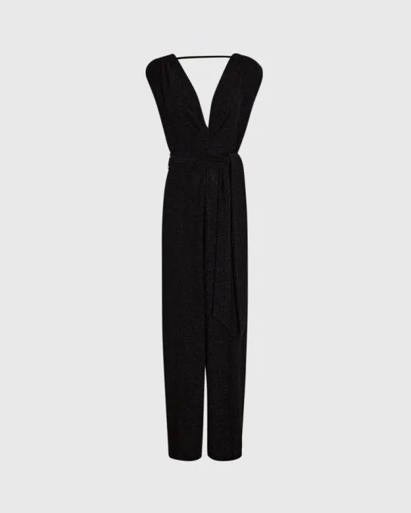 Club Monaco Dresses and Jumpsuits Metallic Knit Jumpsuit Black 8211 Women