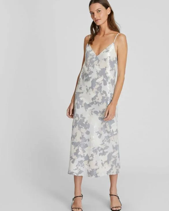 Club Monaco Dresses and Jumpsuits Midi Sequin Slip Dress Multi 8211 Women