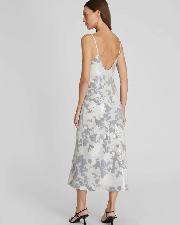 Club Monaco Dresses and Jumpsuits Midi Sequin Slip Dress Multi 8211 Women