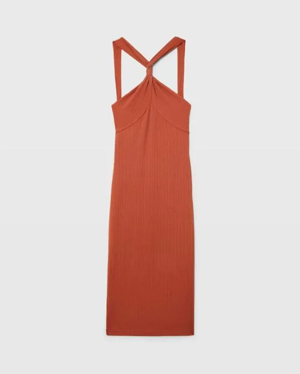 Club Monaco Dresses and Jumpsuits Variegated Rib Knit Dress Terracotta 8211 Women