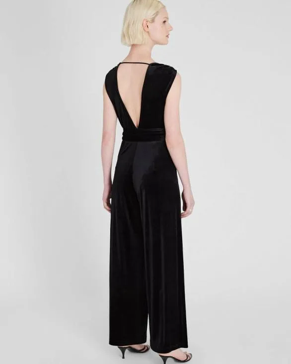 Club Monaco Dresses and Jumpsuits Velvet Knit Jumpsuit Black 8211 Women