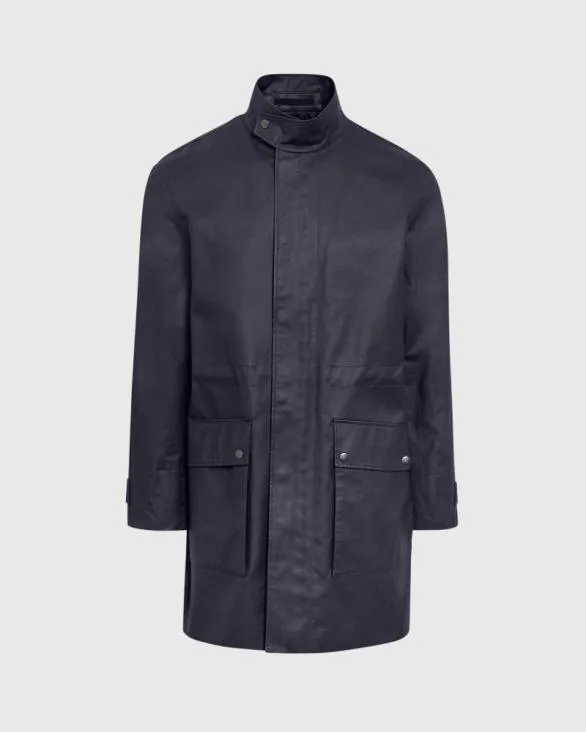 Club Monaco Jackets and Coats Casual WaxedCotton Mac Coat Navy 8211 Men