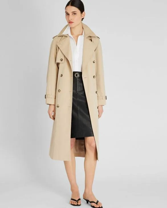 Club Monaco Jackets and Coats Monaco Trench Birch Wood 8211 Women