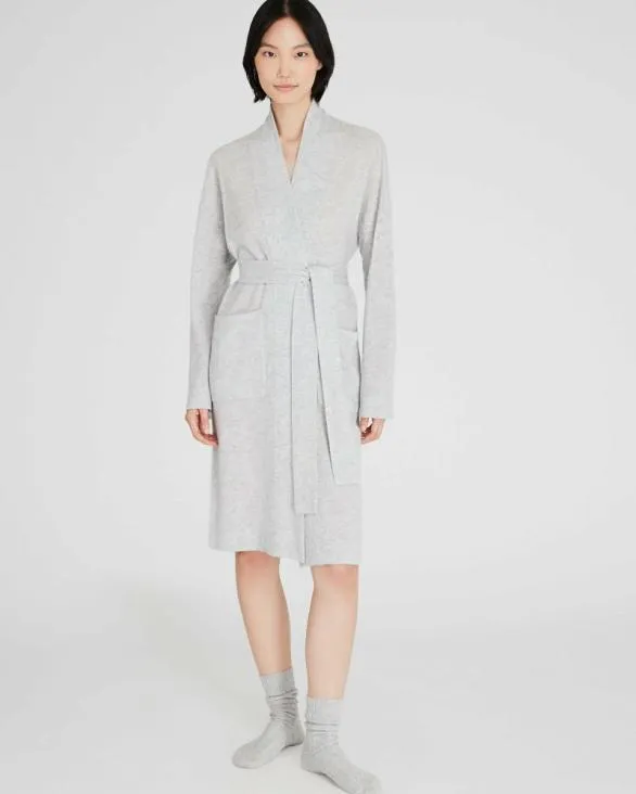 Club Monaco Loungewear Cashmere Robe Light Heather Grey 8211 Women