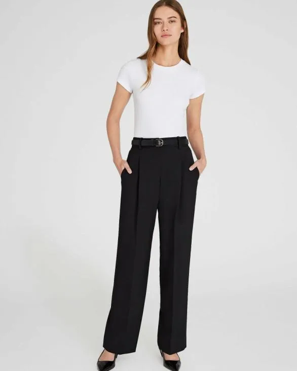 Club Monaco Pants Borrem Pleated Pant Black 8211 Women