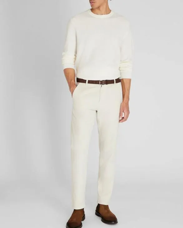 Club Monaco Pants Cotton Linen Twill Pant Pale Grey 8211 Men