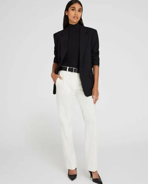 Club Monaco Pants FullLength Borrem Pant Off White 8211 Women