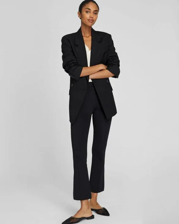 Club Monaco Pants Kick Crop Scuba Pant Black 8211 Women