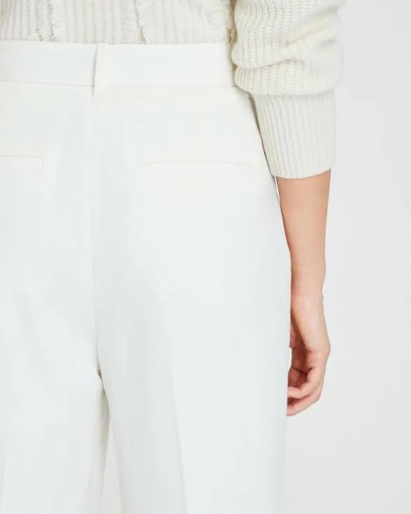 Club Monaco Pants Lightweight Wool Pleated Trouser Off White 8211 Women