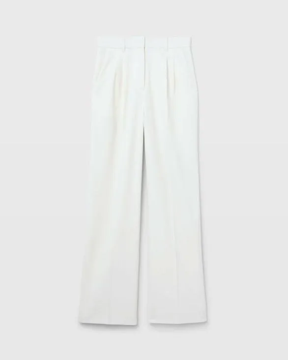 Club Monaco Pants Lightweight Wool Pleated Trouser Off White 8211 Women