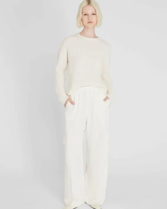 Club Monaco Pants Silk Cargo Pant Off White 8211 Women
