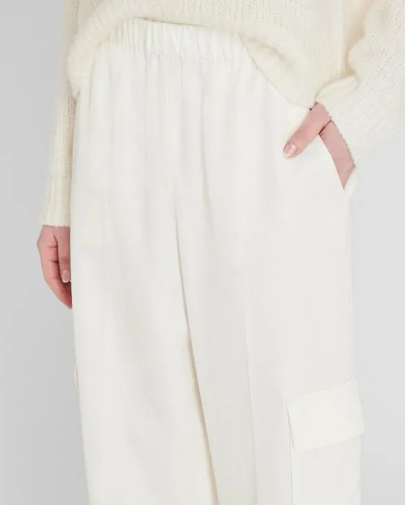Club Monaco Pants Silk Cargo Pant Off White 8211 Women