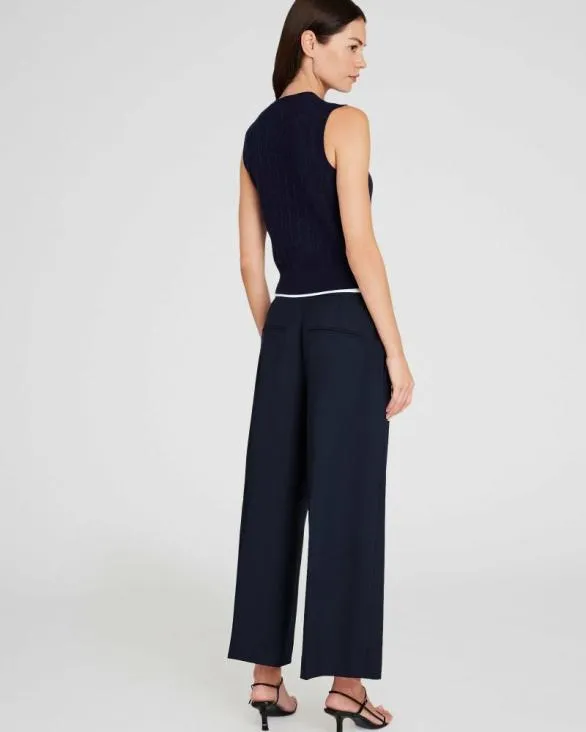 Club Monaco Pants WideLeg Borrem Pant Navy 8211 Women