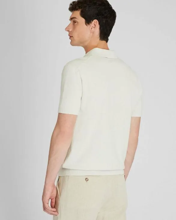 Club Monaco Polos Short Sleeve Boucl Polo Off White 8211 Men