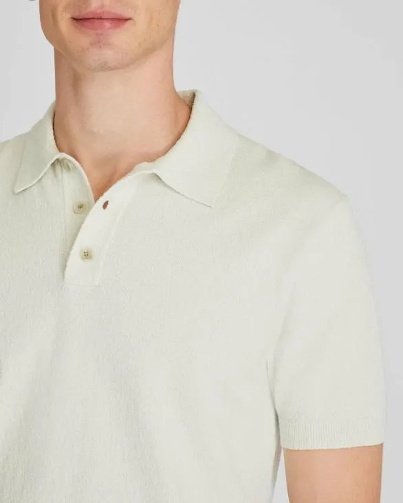Club Monaco Polos Short Sleeve Boucl Polo Off White 8211 Men