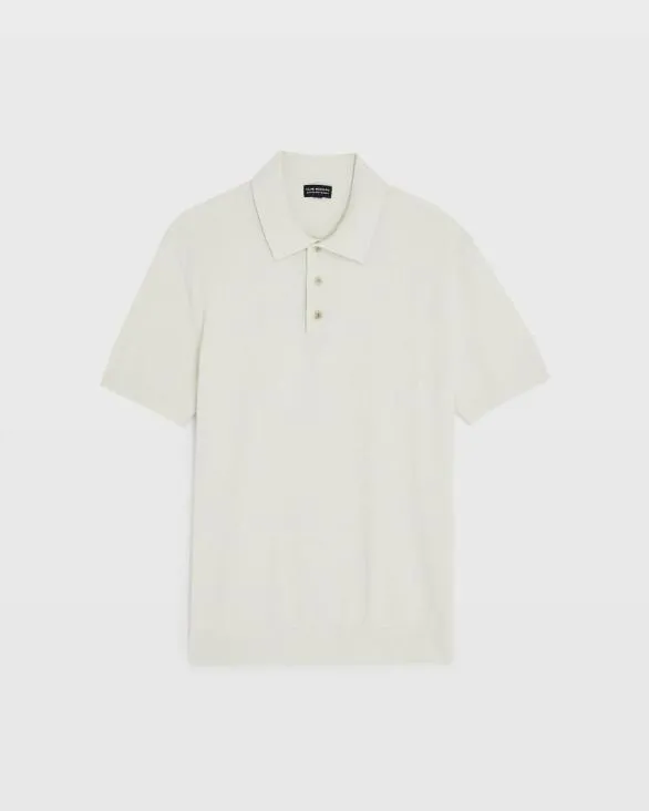 Club Monaco Polos Short Sleeve Boucl Polo Off White 8211 Men