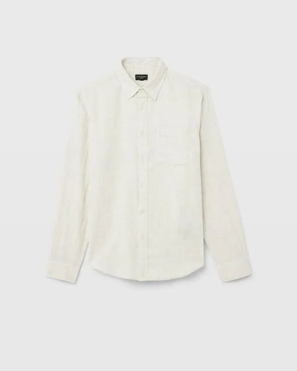 Club Monaco Shirts Lightweight Doubleface LongSleeve Shirt Ivory Mix 8211 Men