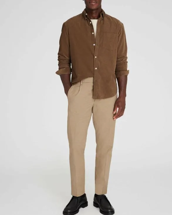 Club Monaco Shirts LongSleeve Corduroy Shirt Medium Brown 8211 Men