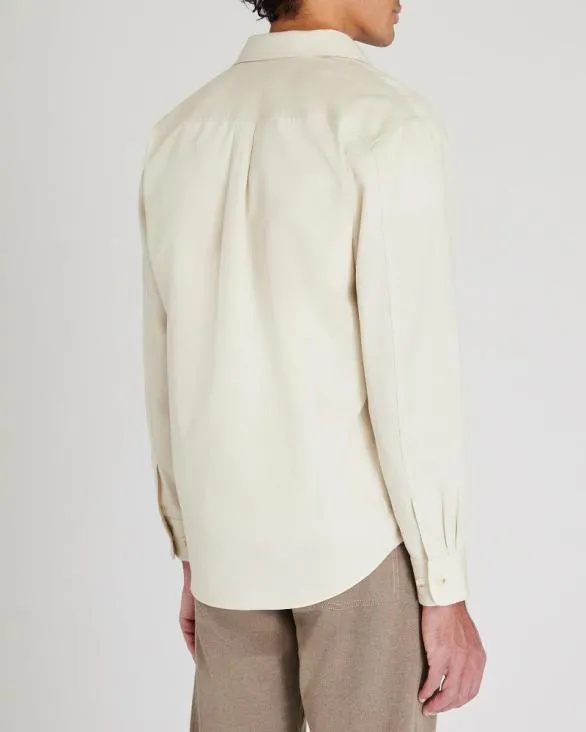 Club Monaco Shirts LongSleeve Standard Texture Shirt Pale Grey 8211 Men