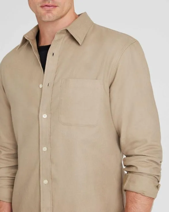Club Monaco Shirts Solid Lightweight Flannel Shirt Stripe 8211 Light Blue 8211 Men