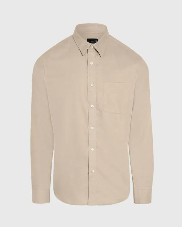 Club Monaco Shirts Solid Lightweight Flannel Shirt Stripe 8211 Light Blue 8211 Men