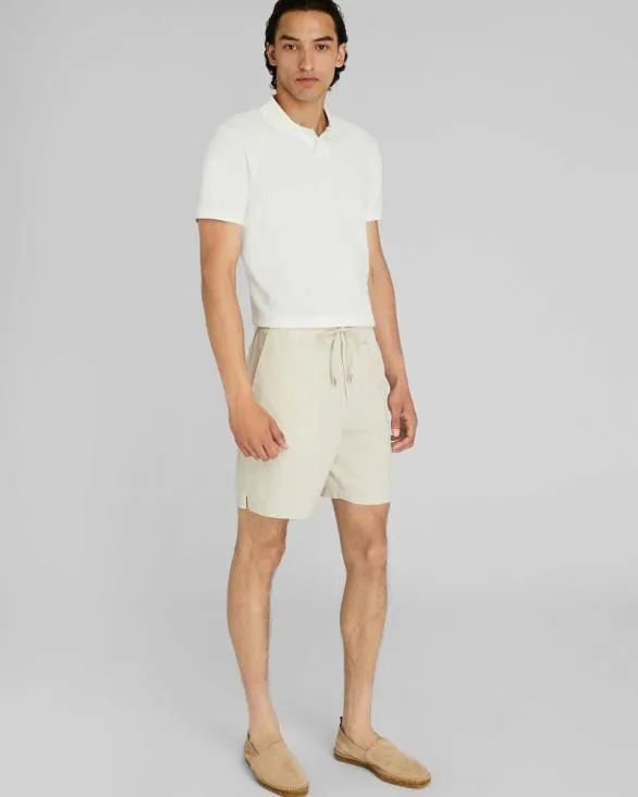 Club Monaco Shorts Elasticated Linen Short Khaki 8211 Men