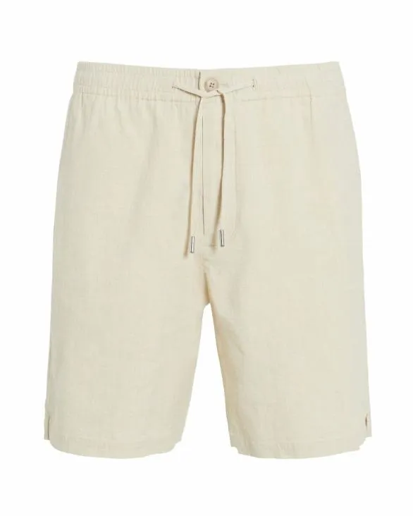 Club Monaco Shorts Elasticated Linen Short Khaki 8211 Men