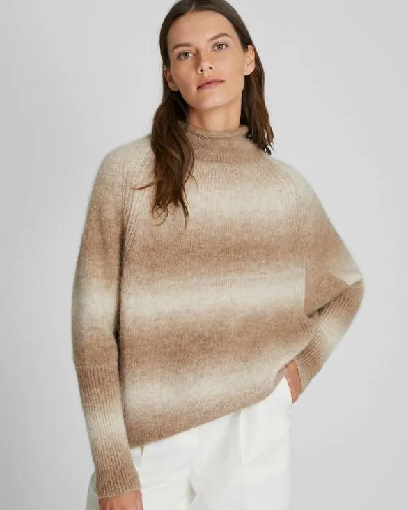 Club Monaco Sweaters Alpaca Ombr Mockneck Sweater Neutral 8211 Women