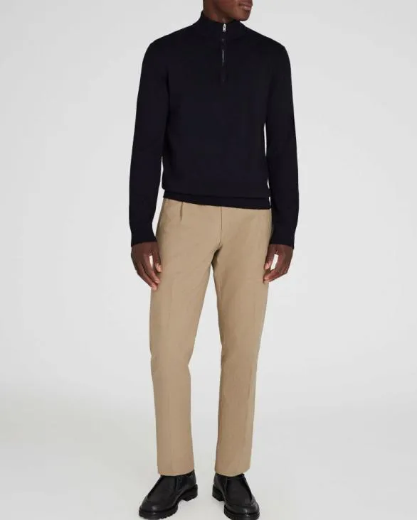 Club Monaco Sweaters Merino QuarterZip Sweater Navy 8211 Men