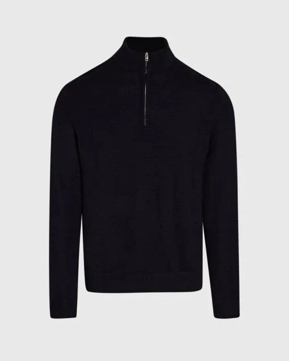 Club Monaco Sweaters Merino QuarterZip Sweater Navy 8211 Men