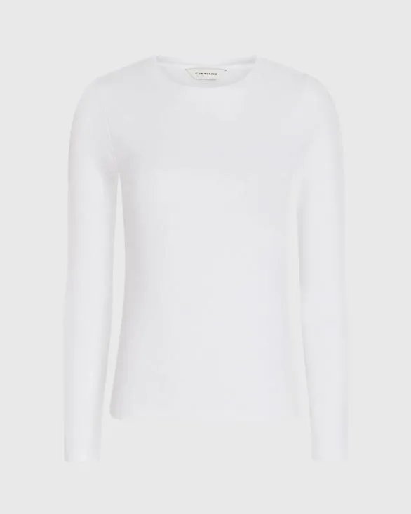 Club Monaco Tees LongSleeve Bowee Tee White 8211 Women