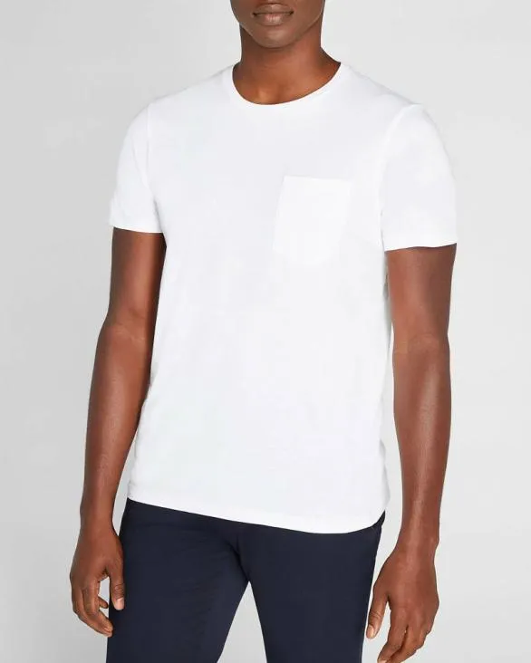 Club Monaco Tees Williams Pocket Tee White 8211 Men