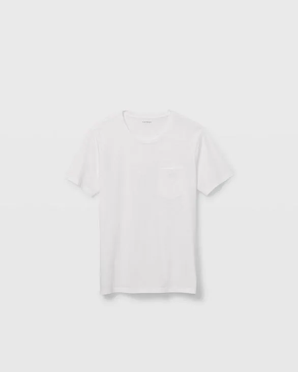 Club Monaco Tees Williams Pocket Tee White 8211 Men