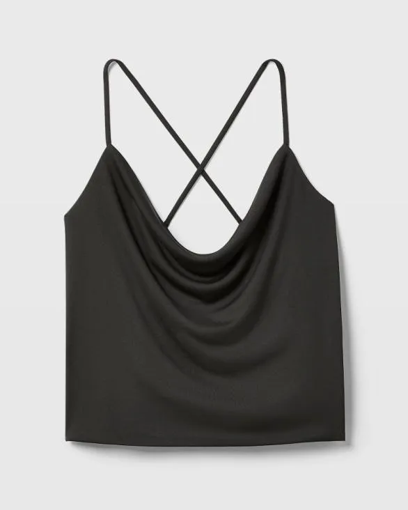 Club Monaco Tops Cowl Neck Matte Jersey Cami Black 8211 Women