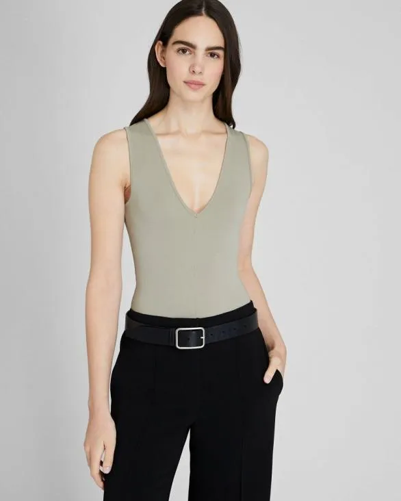 Club Monaco Tops DeepV Bodysuit Oak 8211 Women