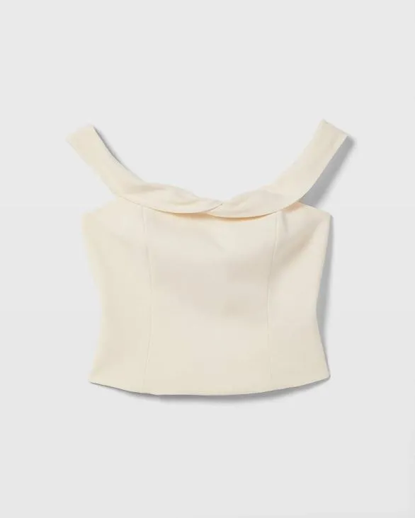 Club Monaco Tops OffTheShoulder Draped Top White 8211 Women