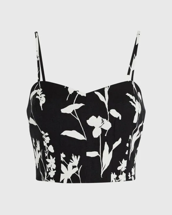 Club Monaco Tops Printed Smocked Bandeau Top Black Base 8211 Women