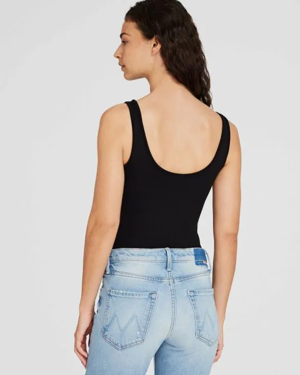 Club Monaco Tops Ribbed Bodysuit Black 8211 Women