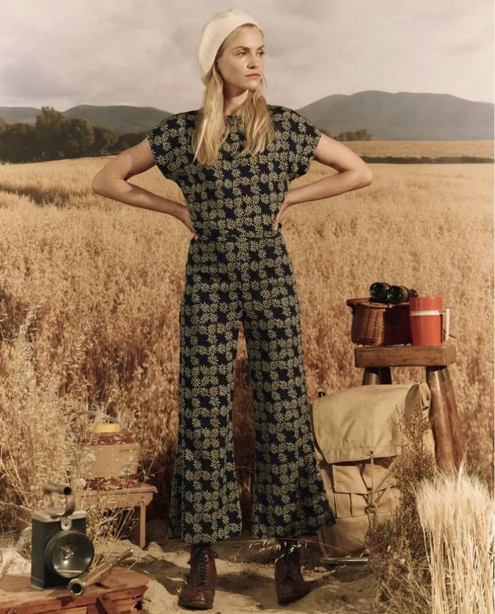 Collection The Great The Dance Pant Navy Scattered Daisy